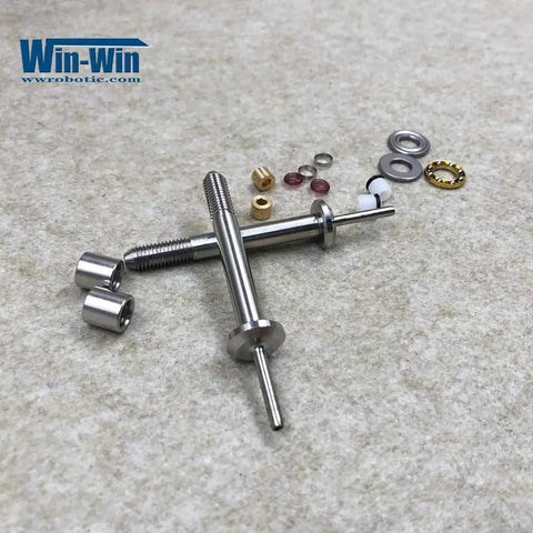 Waterjet Spare Parts 87K Swivel Maintenance Kit One Quarter Inch 90 Degree Repair Kit with metal shafts and rings on display