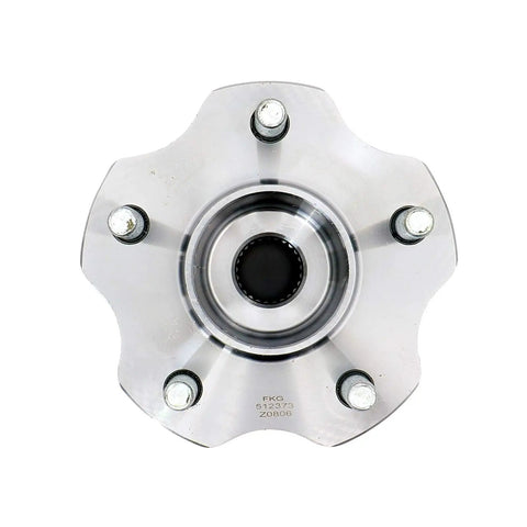 Front view of Rear Wheel Hub Assembly Fit For 2008 2013 Nissan Rogue AWD And 2011 2014 Nissan Juke AWD Two Pack Replacement.