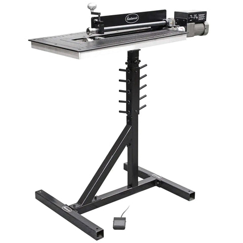 Signature Series Metal Fabrication Plate Bead Roller Table With Textured HPDE Top shown with Eastwood 19 Inch Bead Roller