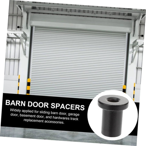 Five Pack Barn Door Track Spacers For Sliding Doors Easy Install Wall Link Spacers shown with garage door
