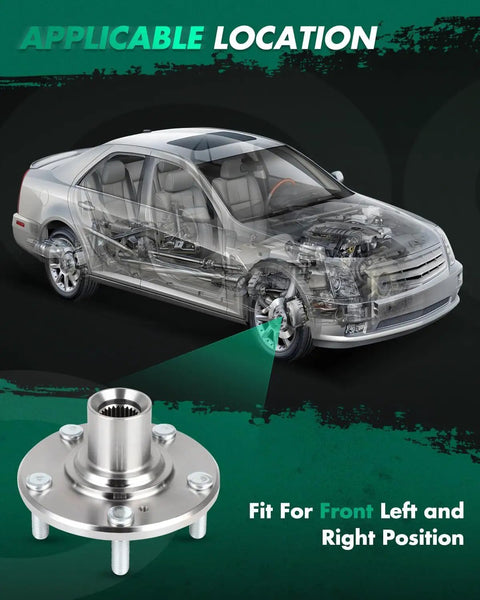 Front Wheel Hub And Bearing Assembly For Honda Civic 2006 2007 2008 2009 2010 2011 Direct Bolt On Replacement