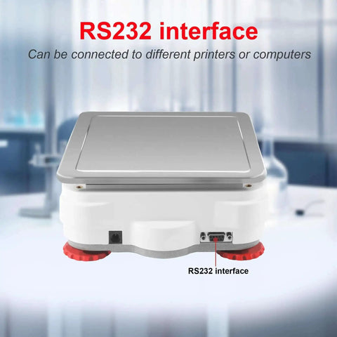 RS232 interface of Crazy Precise Lab Scale 3200g Capacity With 0.01g Readability Electronic Analytical Balance Digital Scale
