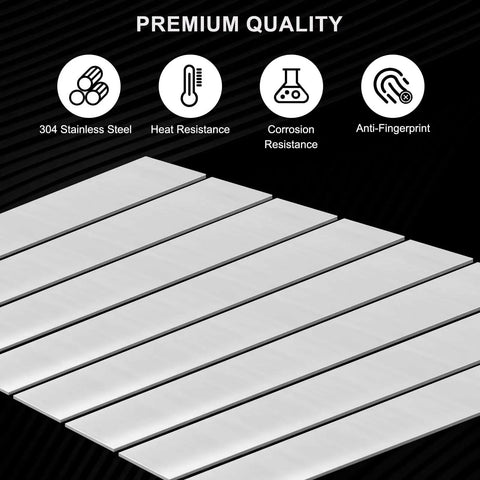 Two Pack 304 Stainless Steel Strips 12 Inch By 1 Inch By 0.022 Inch Thick Nonmagnetic Shim Plates in a row
