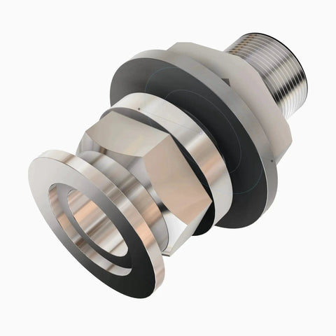 1 Inch Baseplate Feedthrough Bulkhead To KF25 Flange Adapter For Vacuum Chamber Wall With Flat Smooth Opening Fits 1 Inch Internal Diameter Hole Includes 2 Spare O Rings Easy Weldless Installation And Compatible With Various Wall Thickness