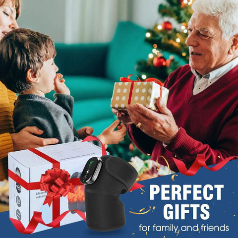 All In One Heated Massager With Heat And Vibration For Knees Shoulders Elbows And More in holiday gift setting