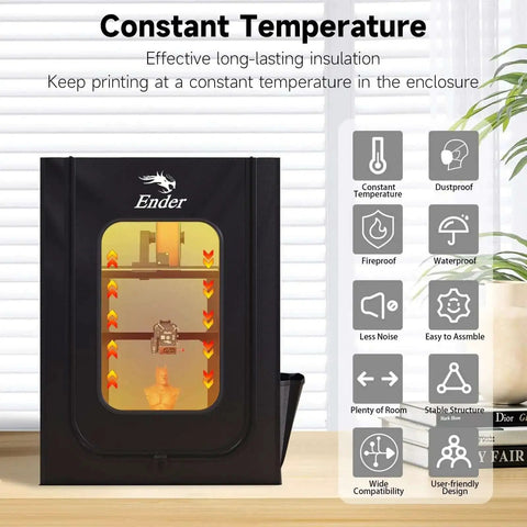 Big Ol 3D Printer Enclosure With Stable Temperature Fireproof And Dustproof Protective Cover 480x600x720mm for Ender 3