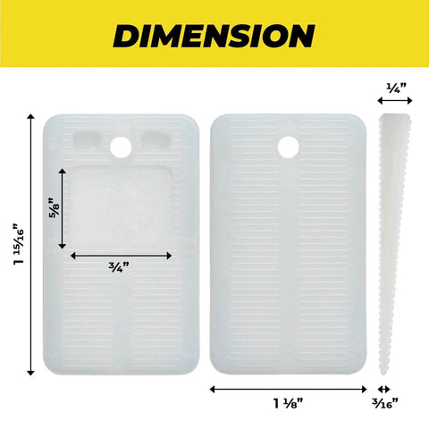Plastic Furniture Leveling Shims 30 Pack Wobble Free For Uneven Floors Tables And Toilets dimension details