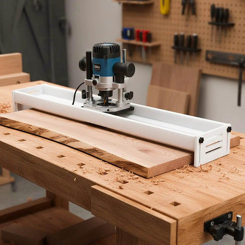 Router Sled For Flattening Slabs 48 Inch With HDPE Benchtop Slab Flattening Jig Adjustable Trimming Planing Machine for woodworking