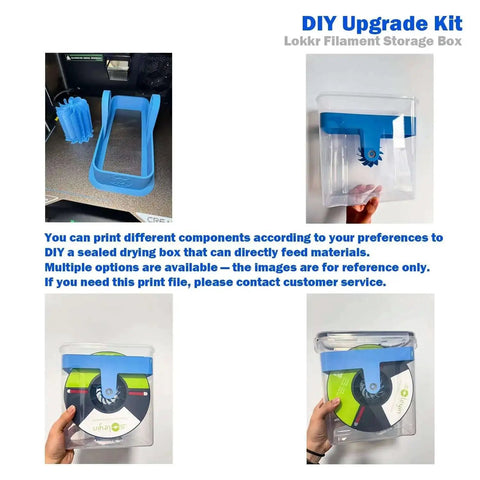 DIY upgrade kit components for Filament Storage Box 4 Pack 4.0L Waterproof Dust Proof Container For 3D Printing Filament With Desiccant And Label
