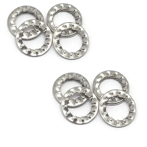 304 Stainless Steel Internal Tooth Star Lock Washers Kit 100 Pc Assortment M4 Heavy Duty Corrosion Resistant Circlip Snap Rings
