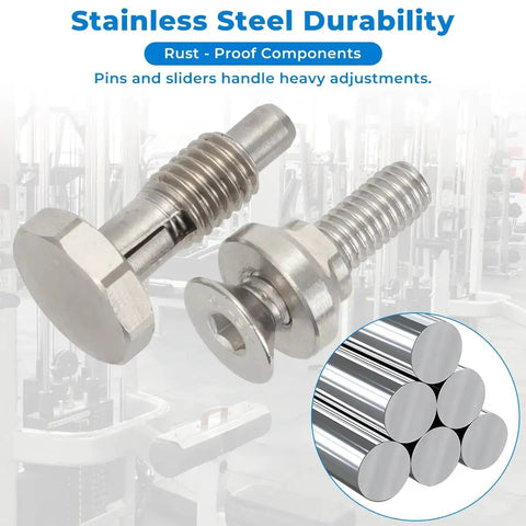 Dumbbell Upgrade Kit With Enhanced Spring Pins And Weight Adjustment Sliders For Fast Series Dumbbells, Stainless Steel