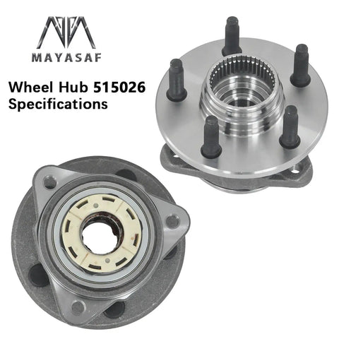 Front Wheel Hub Bearing Assembly for Ford Ranger and Mazda B4000 1998-2000 Front Disc Rear Drum 2-Wheel ABS, OE-Quality