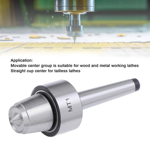 MT1 Tailstock Center Spur Cup For Wood Lathe And Metalworking Lathe Live Center Drive heavy duty steel construction close-up