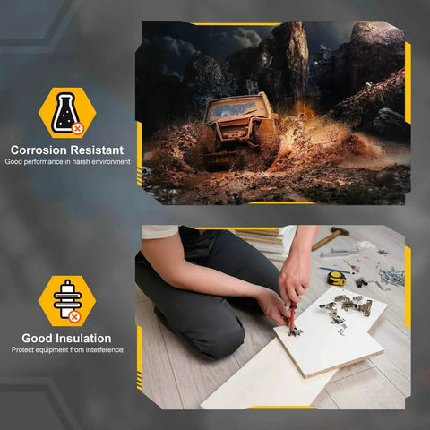 Image showing the use of Flat Head Nylon Machine Screws M3 0.5x8 200 Pieces Black Go-To For Electronics And Machinery in rugged and indoor settings.