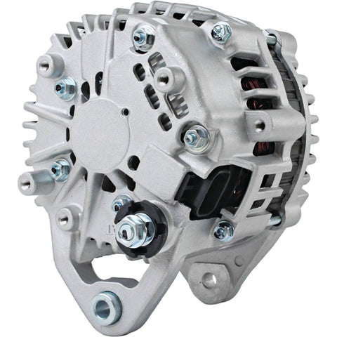 12V 80A Clockwise Alternator Replacement For Nissan Frontier 1999 2002 And Xterra 2000 2004 Plug And Play Internal Regulator And Solid Pulley