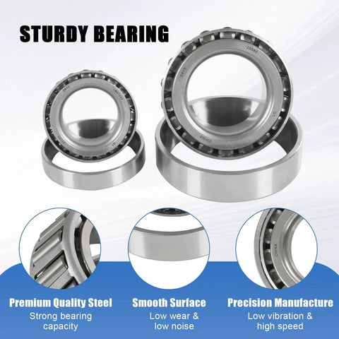 Boat Trailer Axle Bearings Kit Compatible With 5200 Lb Axles For D42 Spindle 1.25 To 1.75 Inch Includes Inner Bearing 25580