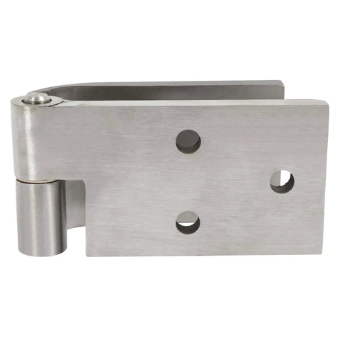 Ford Bronco Door Hinges Kit Left And Right For 1966-1977, Galvanized Silver Finish, 304 Stainless Steel, close-up view