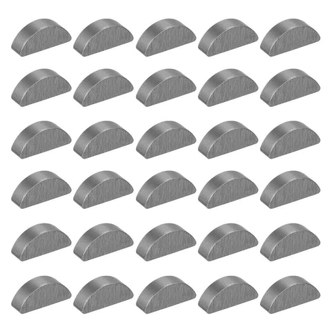 30 Piece Woodruff Key Set 19x5x7mm Carbon Steel Half Moon Keys For Mechanical Fasteners And Shaft Alignment Precision Tools