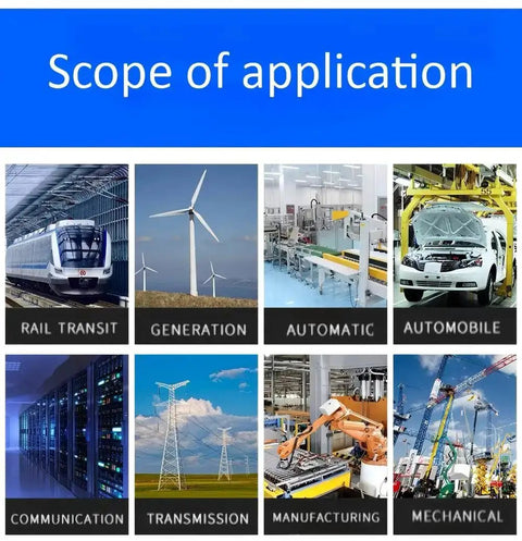 Scope of application for 10 Pack M12 5 Pin Female A Code Straight Circular Sensor Aviation Connector in various industries.