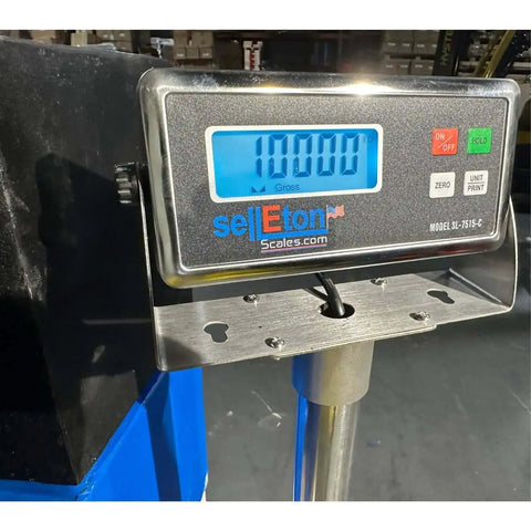 Display of Beefy Heavy Duty Floor Scale For Pallets And Shipping, 48 By 48 Inch Industrial Platform Scale, 10,000 Lb Capacity