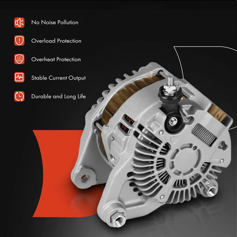 Beefy 12V 100A Six Groove Pulley Alternator for Mazda CX5 CX3 MX5 Miata and Toyota Yaris Yaris iA Scion iA Replacement 2013 to 2023