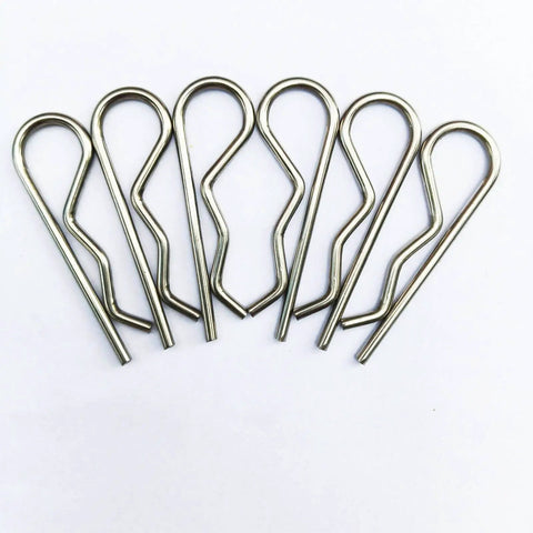 Six Pack Heavy Duty Cotter Pins M4x85mm Stainless Steel Built Tough For Trailer Hitches And Towing Gear R Clips Hairpin Clips