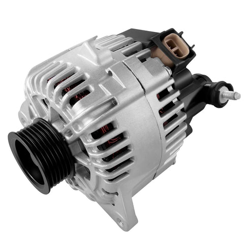 Beefed-Up 120 Amp Alternator Replacement For Hyundai Santa Fe 2.7L Tiburon 2.7L Tucson 2.7L 2005-2009 And Kia Optima 2.7L 2005-2006 Sportage 2.7L 2005-2010 Direct Fit OE Replacement With Long-Lasting Performance 11188 AVA0066 37300-37800 400-40016.