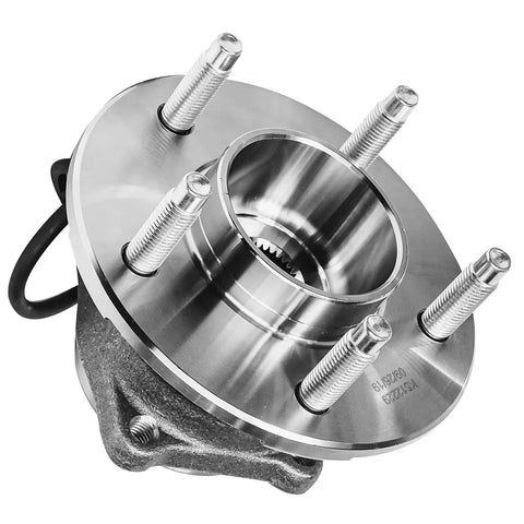 2-Pack Rear Wheel Bearing Hub Assemblies For Chevy Equinox, Saturn Vue, Pontiac Torrent 2002-2007 With 5-Bolt Pattern And ABS Sensor Wire