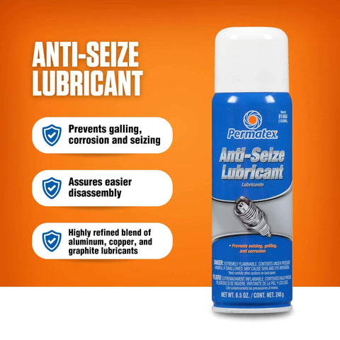 Anti Seize Lubricant Aerosol Can 12 Oz Pack Of 12 Marine Grade Salt And Moisture Resistant Formula Prevents Galling And Seizing