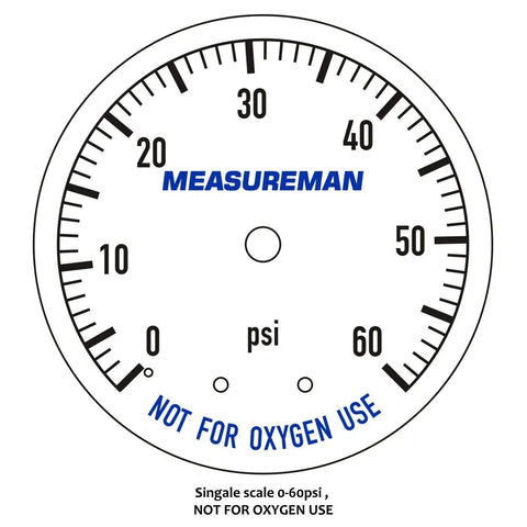 Two Pack 2 Inch Dry And Utility Pressure Gauges 0 To 60 Psi With One Quarter Inch NPT Lower Mount Dial Face For Pool Spa Aquarium Use