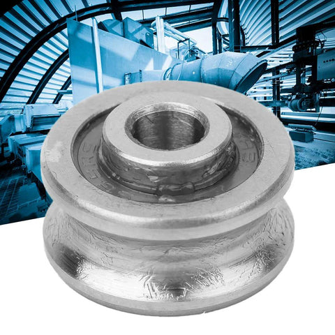 SG15 U-groove track guide bearing, 5x17x8 mm, metal single-row bearing