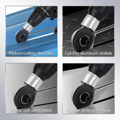 Sheet Metal Nibbler Drill Attachment For Electric Drills, 21 Gauge And Below Cutter Nibbler, Metal Shears Tool Adapter cutting metal