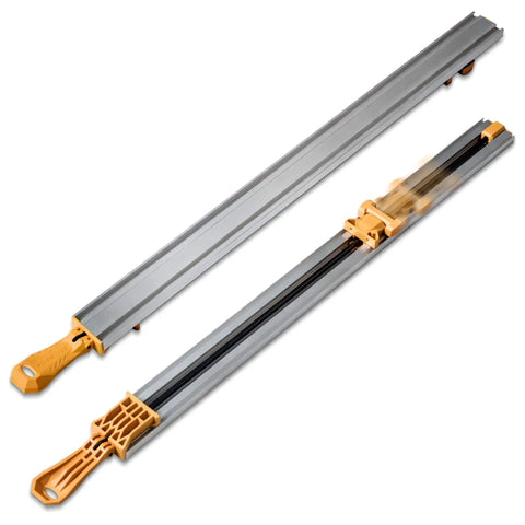 24 Inch Straight Edge Clamp Guide For Circular Saw Router Jigsaw And Drill Press Workhorse, aluminum with secure clamps
