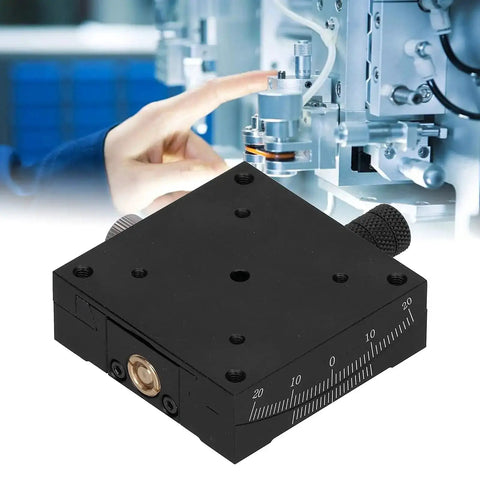 Linear Stage With Goniometer And Sliding Translation 60x60mm FineTune Manual HXVA60 Turbine Style for optical alignment in labs.