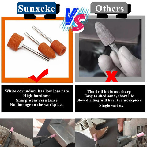 Comparison of Pro Grade Dremel Sanding Bits Kit With 64 Pieces And 42 Aluminum Oxide Grinding Stones 1/8 Inch Shank vs others