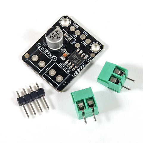Three Pack DRV8871 DC Motor H Bridge Breakout Board For Brushed Motors 6.5V To 45V Up To Three Point Six Amp Max PWM Control Arduino Compatible Easy DIY Motor Driver Module Set with components