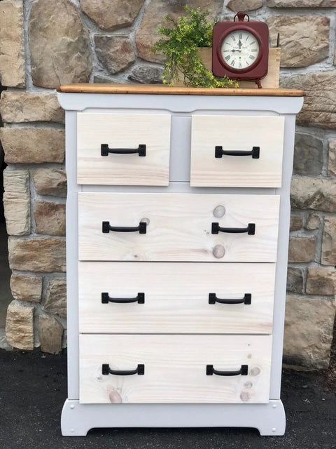 Dresser with Fifteen Pack Premium Black Door Pull Handles Five And Three Quarter Inch Utility Pulls for barn doors and cabinets