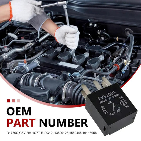 Mechanic installing 2 Pack 12V 5 Pin Car Relay Plug And Play Direct Replacement For Fuel Pump And Engine Control in car engine