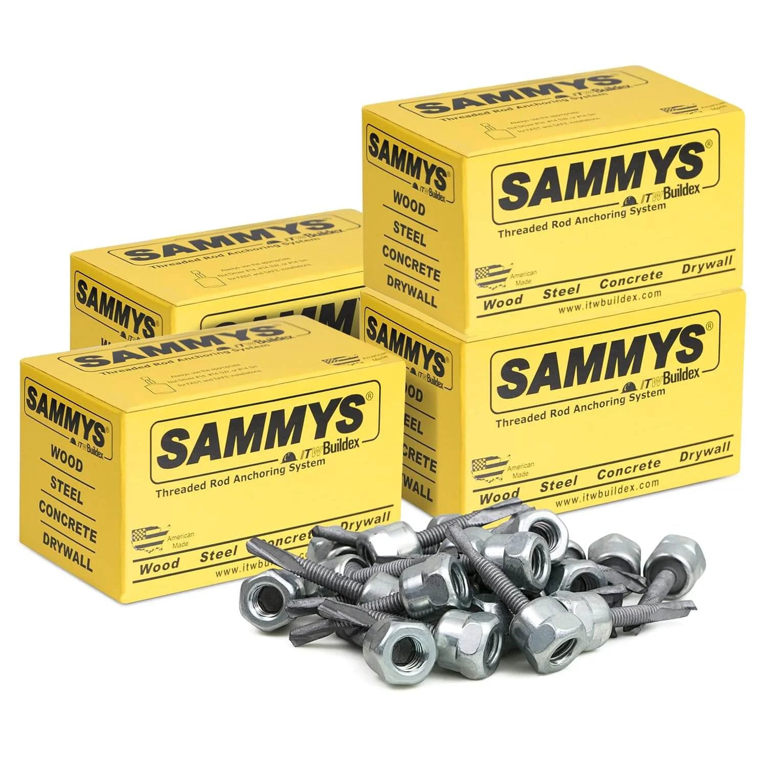 Heavy Duty Vertical Threaded Rod Anchor For Steel, 5/1...