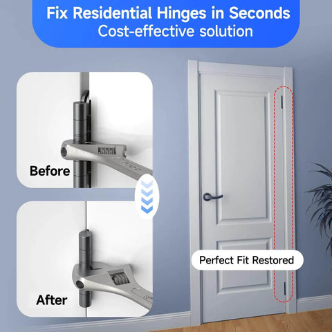 Knuckle Bender Door Hinge Tool With Built In Hinge Pin Remover Heavy Duty Steel Realignment Tool repairing a door hinge