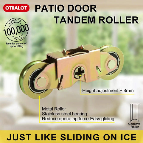 Two Pack Tandem Roller Assembly For Sliding Patio Doors Fits 1997061 1982 Present Replaces 1273704 1964 To 1982