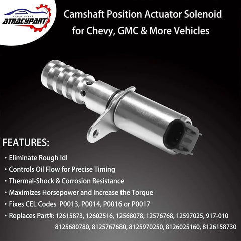 Camshaft Position Actuator Solenoid Replacement For Chevy Trailblazer, Colorado, GMC Envoy, Canyon, Buick Rainier
