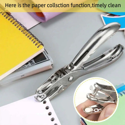 36 Pack One Quarter Inch Single Hole Punch Kit Made From Metal Handheld Craft Puncher With 5 Sheet Capacity on desk