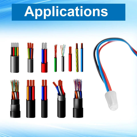 40pcs high-temperature ceramic wire connectors with porcelain twist caps in assorted colors for heating systems