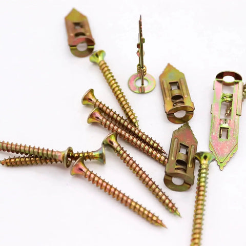 Self Drilling Drywall Anchor Kit 160 Pieces With 80 Anchors And 80 Self Tapping Screws Carbon Steel Zinc Expansion Anchors