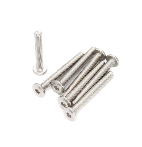 One Quarter Twenty Thread Flat Head Allen Bolts For Furniture 304 Stainless Steel Socket Cap Screws Joint Connectors With Anti Rust And Corrosion Resistant Finish 2 Inch Long Durable Heavy Duty Hardware Pack Of 10