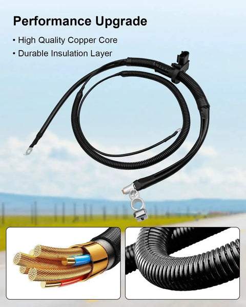Chevrolet Cadillac GMC Negative Battery Cable For 2007 Through 2014 Escalade Suburban Tahoe Avalanche Silverado Sierra Replacement 22846471