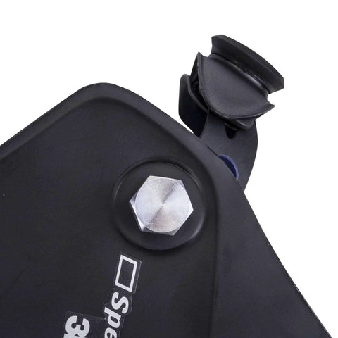 Close-up of Heavy Duty Aluminum Welding Hood Fasteners Set For Pipeliner Helmets, hex screw visible on black material.