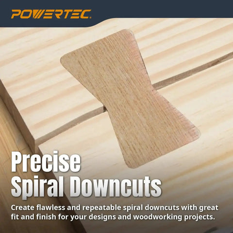 Woodworking inlay showing precise cut with Brass Inlay Router Kit With Bushing Guide And Alignment Pin For Precise Woodworking by POWERTEC