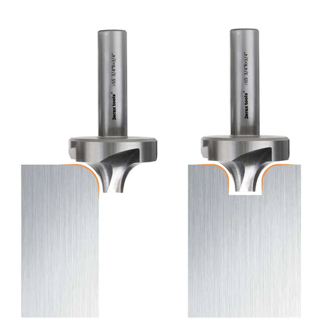 Corner Rounding End Mill Set 8 Piece HSS M2 Milling Bits For Precise Metalworking From 1/16 To 3/8 Inch with form relieved design